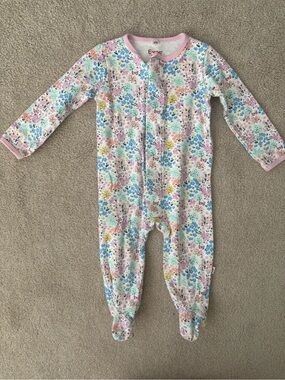 Magnetic Me Floral Footed One-Piece Pajamas in Multicolor- size 6/9 month
